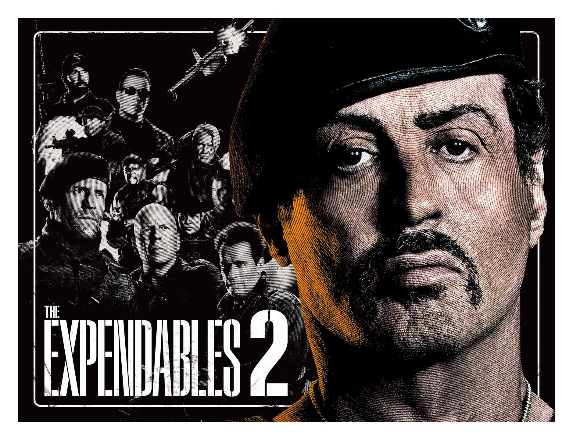 THE EXPENDABLES 2 劇場パンフレット表紙デザイン